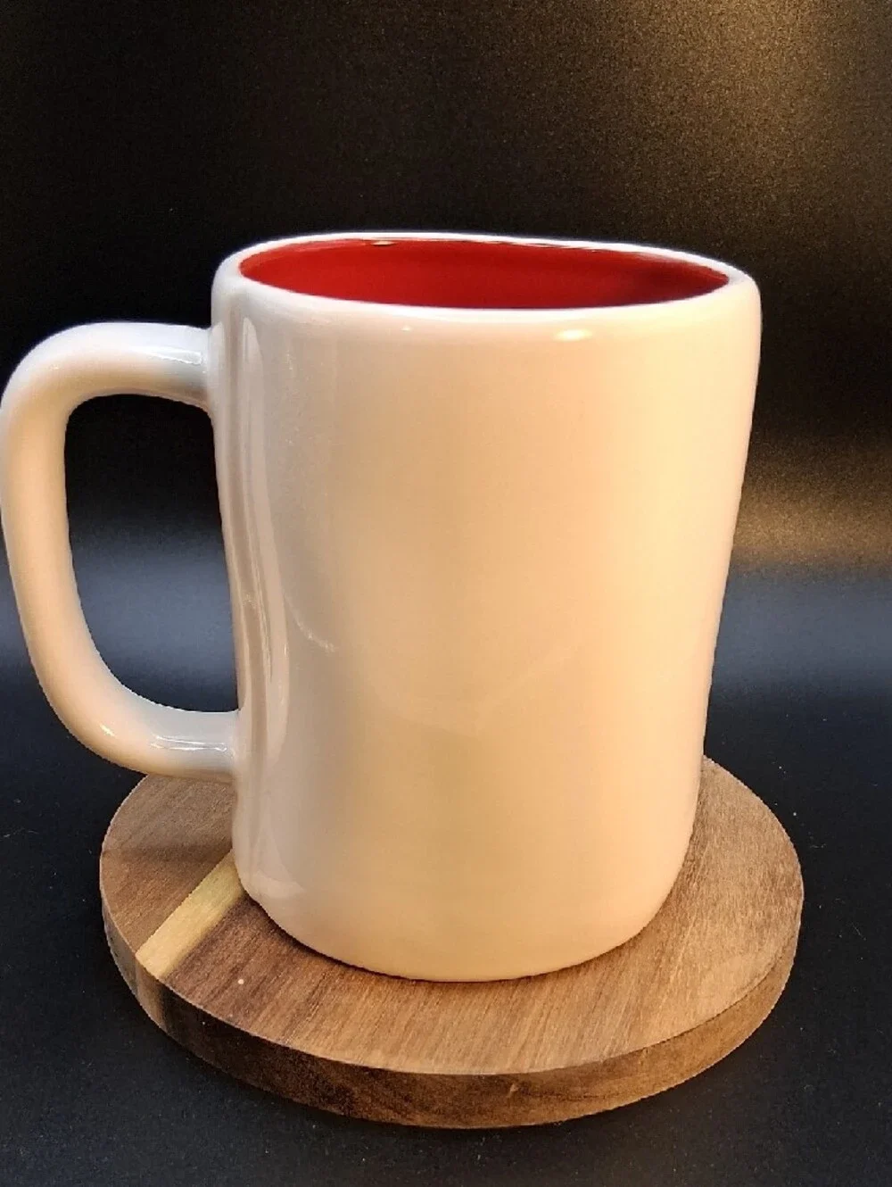 Rae Dunn Cream Ceramic Mug with Black Logo